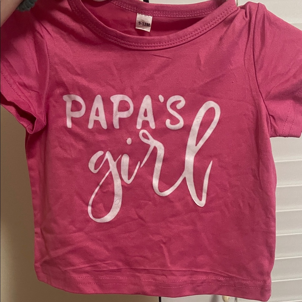 Papa's Girl Pink T-Shirt and Jeans